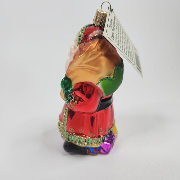 OWC Old World Christmas A Very Merry Father Christma #40013 Santa Ornament - Picture 2 of 7